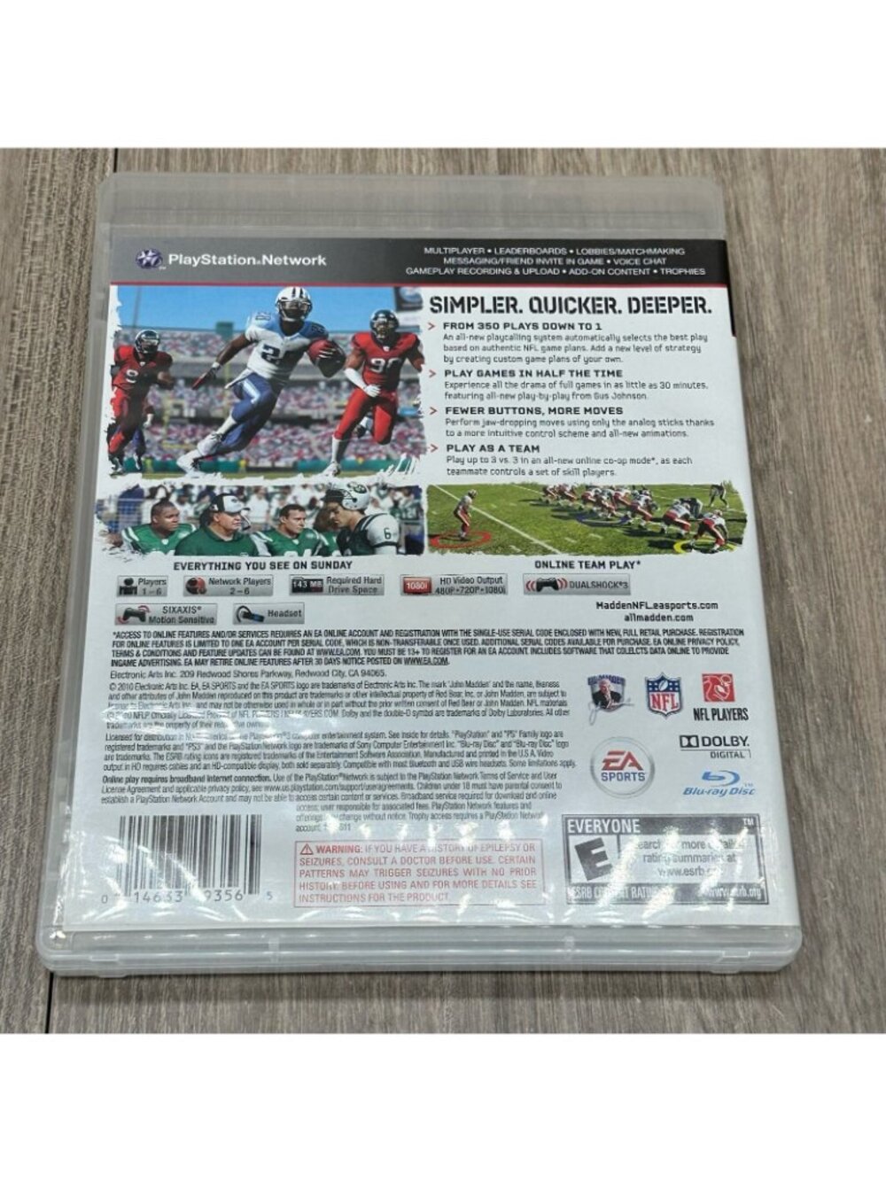 NCAA Football 9,10/ Madden NFL 10,11,12 Sony PlayStation 3 Lot of 5 -Tested - Picture 7 of 16